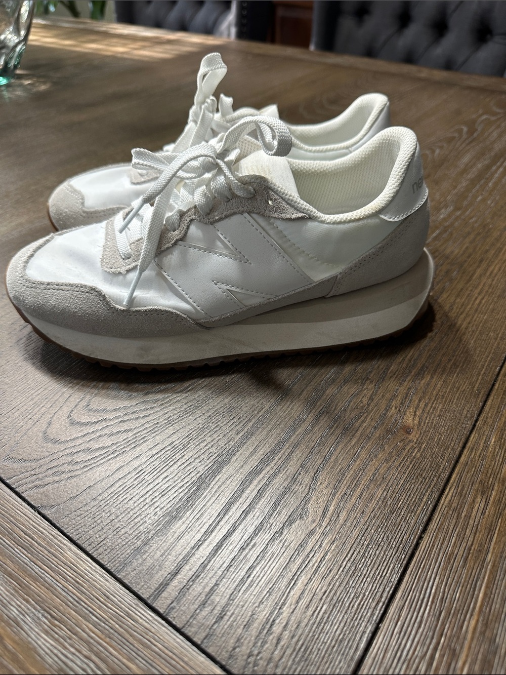 New Balance 237 Women's Nimbus/Cloud White and Light Gray Runner-Style Sneakers